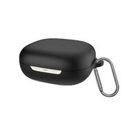 VAEKNVG Silicone Case for SHOKZ OpenFit 2, Shockproof Protective Earbuds Cover with Keychain Accessories (Black)