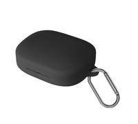 VAEKNVG Silicone Case for SHOKZ OpenFit Pro, Shockproof Protective Earbuds Cover with Keychain Accessories, Black