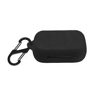 VAEKNVG Silicone Case for Skullcandy Dime, Shockproof Protective Earbuds Cover with Carabiner Accessories(Black)