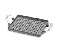 Vaello La Valenciana 3427 Cast Iron Griddle Rectangular Plate, 27 X 21 cm, Silver