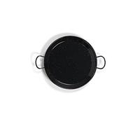 Vaello La Valenciana Enameled Steel Valley Panel Paella Pan, 12 Cm, Black