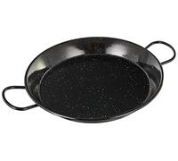 Vaello La Valenciana Enamelled Steel Induction Paella Pan, 30 Cm, Black