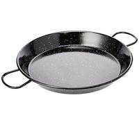 Vaello La Valenciana Enamelled Steel Induction Paella Pan, 32 Cm, Black