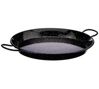 Vaello La Valenciana Enamelled Steel Induction Paella Pan, 36 Cm, Black