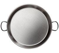 Vaello La Valenciana Polished Steel Special Thickness Paella Pan, 30 Cm, Silver