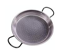 Vaello La Valenciana Polished Steel Valencian Paella Pan, 24 Cm, Silver