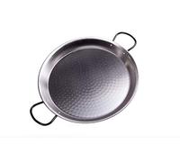 Vaello La Valenciana Polished Steel Valencian Paella Pan, 28 Cm, Silver
