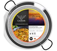 Vaello La Valenciana Polished Steel Valencian Paella Pan, 55 cm