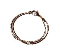 Vaeltor 4Pcs Buddhism Braided Bracelet Lucky Rope Handmade Tibetan Silver Buddha Head Adjustable