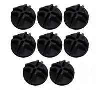 Vaeltor 80Pcs Wire Cube Connectors Plastic Cross Fixing Clip Storage Shelving Modular Organizer Cabinet Closet Clasp Cage Buckles Black(Black)