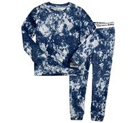 Vaenait Baby Kids Boys 100% Cotton Tiedye Sleepwear Pyjamas 2pcs Set Prism Navy JS