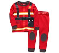 Vaenait Baby Kids Toddler Long Sleeve Cotton Sleepwear Pyjamas 2pcs Set Fire Fighter 6-7Y/XL