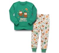 Vaenait Baby] Toddler Kids Junior Pyjamas Viscose derived from Bamboo Animal Pjs Set Buddy Owl 8 Years 2XL