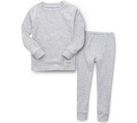 Vaenait Little Big Boys Girls Cotton Modal Fabric Kids Sleepwear Pajama Set Melange Grey L