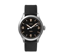 Vaer Men’s Field Watch, Quartz Movement for Accurate Timing, Scratch Resistant Sapphire Crystal, Locking Screw-Down Crown, Iconic Replica of The A-11 Military Watch for Men of WW2, Black - Tradition