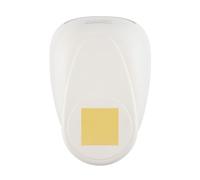 Vaessen Creative Craft Paper Punch - Square - 4,4 x 4,4 cm - Circle Cutter for Crafting and Card Making, White/Pink