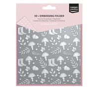Vaessen Creative 3D Embossing Folder - Autumn Designs 5.9 x 5.9" (15 x 15 cm) - Card Making Supplies for Journaling, Blank Cards and Envelopes - Scrapbook Accessories for Halloween and Autumn