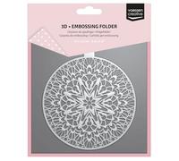Vaessen Creative 3D Embossing Folder Bauble 5.9 x 5.9 (15 x 15 cm) Making Supplies for Journaling, Blank Cards and Envelopes-Scrapbook Accessories for Christmas Papercrafts