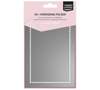 Vaessen Creative 3D Embossing Folder - Stamp 4.3 x 5.9" - Card Making Supplies for Journaling, Blank Cards and Envelopes - Scrapbook Accessories