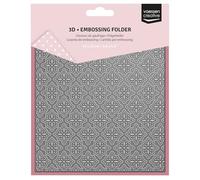 Vaessen Creative 3D Embossing Folder Stars 5.9 x 5.9 (15 x 15 cm) Making Supplies for Journaling, Blank Cards and Envelopes-Scrapbook Accessories for Christmas Papercrafts