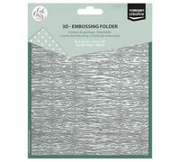 Vaessen Creative 3D Embossing Folder - Wood 5.9 x 5.9" - Card Making Supplies for Journaling, Blank Cards and Envelopes - Scrapbook Accessories