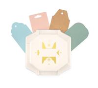 Vaessen Creative 4-in-1 Corner Cutter - Classic Labels - Paper Punch for Crafts, Scrapbooking & Card Making