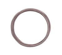 Vaessen Creative Aluminium Craft Wire 16.4 ft (5 m) x 0.06" (1.5 mm) Misty Pink - Flexible Metallic Wire for Crafting, Flower Arranging, Jewellery Making and Modelling