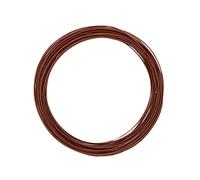 Vaessen Creative Aluminium Craft Wire 32.8 ft (10 m) x 0.04" (1 mm) Brown - Flexible Metallic Wire for Crafting, Flower Arranging, Jewellery Making and Modelling