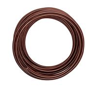 Vaessen Creative Aluminium Craft Wire 32.8 ft (10 m) x 0.16" (4 mm) Chocolate (Brown) - Flexible Metallic Wire for Crafting, Flower Arranging, Jewellery Making and Modelling