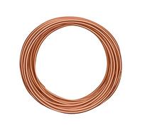 Vaessen Creative Aluminium Craft Wire 32.8 ft (10 m) x 0.16" (4 mm) Orange Copper - Flexible Metallic Wire for Crafting, Flower Arranging, Jewellery Making and Modelling
