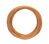 Vaessen Creative Aluminium Craft Wire 32.8 ft (10 m) x 0.16" (4 mm) Saffron Orange - Flexible Metallic Wire for Crafting, Flower Arranging, Jewellery Making and Modelling