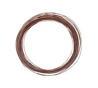Vaessen Creative Aluminium Craft Wire 49.2 ft (15 m) x 0.03" (0.8 mm) Chocolate (Brown) - Flexible Metallic Wire for Crafting, Flower Arranging, Jewellery Making and Modelling