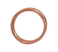 Vaessen Creative Aluminium Craft Wire 9.8 ft (3 m) x 0.12" (3 mm) Orange Copper - Flexible Metallic Wire for Crafting, Flower Arranging, Jewellery Making and Modelling