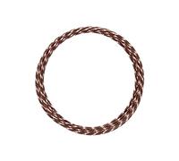 Vaessen Creative Aluminium Craft Wire Diamond Cut 16.4 ft (5 m) x 0.08" (2 mm) Brown - Flexible Metallic Wire for Crafting, Flower Arranging, Jewellery Making and Modelling