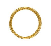 Vaessen Creative Aluminium Craft Wire Diamond Cut 16.4 ft (5 m) x 0.08" (2 mm) Gold - Flexible Metallic Wire for Crafting, Flower Arranging, Jewellery Making and Modelling