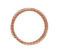Vaessen Creative Aluminium Diamond 2 mm x 5 m | Flexible Jewellery Wire, Orange Copper, 500 x 0.2 x 0.2 cm