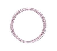 Vaessen Creative Aluminium Craft Wire Diamond Cut 16.4 ft (5 m) x 0.08" (2 mm) Rose (Pink) - Flexible Metallic Wire for Crafting, Flower Arranging, Jewellery Making and Modelling