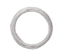 Vaessen Creative Aluminium Craft Wire Diamond Cut 500 g x 0.12" (3 mm) Silver - Flexible Metallic Wire for Crafting, Flower Arranging, Jewellery Making and Modelling