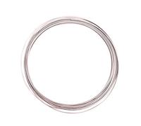 Vaessen Creative Aluminium Craft Wire Flat 0.2" (5 mm) x 0.04" (1 mm) x 0.14" (3,5 mm) Misty Pink - Flexible Metallic Wire for Crafting, Flower Arranging, Jewellery Making and Modelling