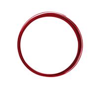 Vaessen Creative Aluminium Craft Wire Flat 0.2" (5 mm) x 0.04" (1 mm) x 0.14" (3,5 mm) Red - Flexible Metallic Wire for Crafting, Flower Arranging, Jewellery Making and Modelling