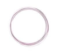 Vaessen Creative Aluminium Craft Wire Flat 0.2" (5 mm) x 0.04" (1 mm) x 0.14" (3,5 mm) Rose (Pink) - Flexible Metallic Wire for Crafting, Flower Arranging, Jewellery Making and Modelling