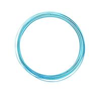 Vaessen Creative Aluminium Craft Wire Flat 0.2" (5 mm) x 0.04" (1 mm) x 0.14" (3,5 mm) Turquoise (Blue) - Flexible Metallic Wire for Crafting, Flower Arranging, Jewellery Making and Modelling