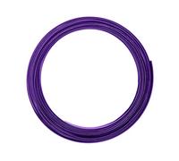 Vaessen Creative Aluminium Craft Wire Flat 0.2" (5 mm) x 0.04" (1 mm) x 0.2" (5 mm) Lilac (Purple) - Flexible Metallic Wire for Crafting, Flower Arranging, Jewellery Making and Modelling