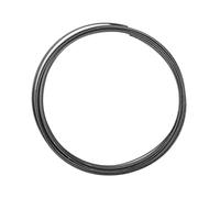 Vaessen Creative Aluminium Craft Wire Flat 8.2 ft (2,5 m) x 0.04" (1 mm) x 0.4" (1 cm) Anthracite (Grey) - Flexible Metallic Wire for Crafting, Flower Arranging, Jewellery Making and Modelling