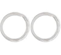 Vaessen Creative Aluminium Craft Wire Flat 9.8 ft (3 m) x 0.04" (1 mm) x 0.12" (3 mm) Silver - Flexible Metallic Wire for Crafting, Flower Arranging, Jewellery Making and Modelling (Pack of 2)