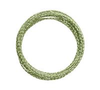 Vaessen Creative Aluminium Craft Wire Hammered 16.4 ft (5 m) x 0.08" (2 mm) Apple Green - Flexible Metallic Wire for Crafting, Flower Arranging, Jewellery Making and Modelling