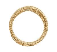 Vaessen Creative Aluminium Craft Wire Hammered 16.4 ft (5 m) x 0.08" (2 mm) Light Gold - Flexible Metallic Wire for Crafting, Flower Arranging, Jewellery Making and Modelling