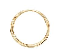 Vaessen Creative Aluminium Craft Wire Triangle 16.4 ft -5 m- x 0.02" -0.5 mm- x 0.1" -2.8 mm- Light Gold - Flexible Metallic Wire for Crafting, Flower Arranging, Jewellery Making and Modelling