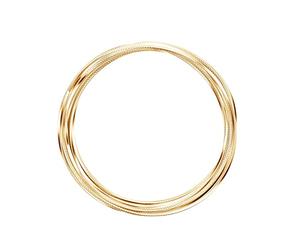 Vaessen Creative Aluminium Craft Wire Triangle 16.4 ft -5 m- x 0.02" -0.5 mm- x 0.1" -2.8 mm- Light Gold - Flexible Metallic Wire for Crafting, Flower Arranging, Jewellery Making and Modelling