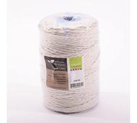 Vaessen Creative Baumwollschnur, Weiß, 3 mm x 100 m, Makramee-Garn für Gartenarbeit, Perlenstickerei, Boho-Deko, Freundschaftsarmbänder und ALS Bastelschnur, 3mm x 100m, White